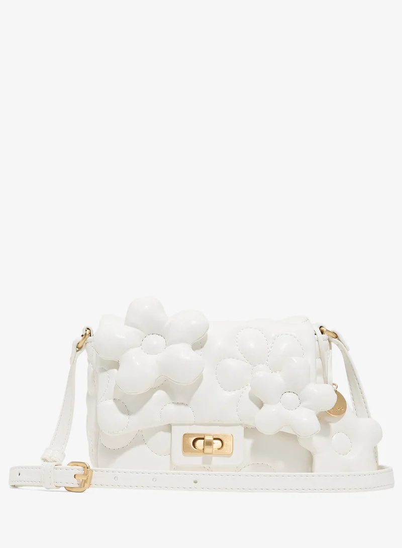 الدو Fflowerpuffy Flap Over Crossbody